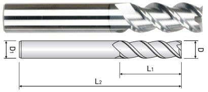 SM503010 3-BŘITÉ FRÉZY DO 45 HRC - NEREZ