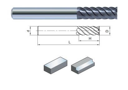 PM-6E-D12.0 KMG405 6-břité univerzální frézy do 55HRc - 45°