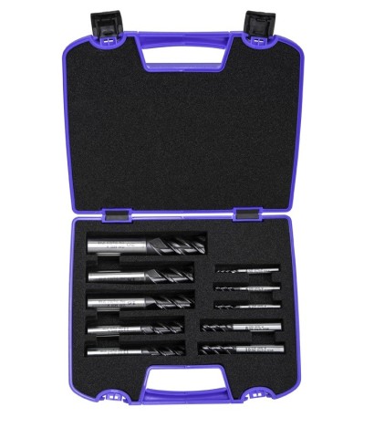 6430 TIALN-TOP SET 10ks 3-břité frézy - rovné 45° na hliník