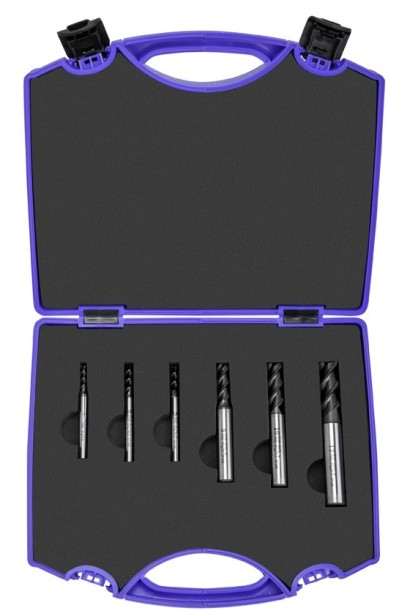 6430 TIALN-TOP SET 6ks - 3-břité frézy - rovné 45° na hliník