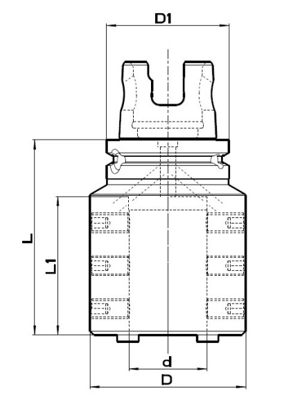 PT-B32-KM63M - ADAPTÉR PRO VNITŘNÍ NOŽE S CHLAZENÍM