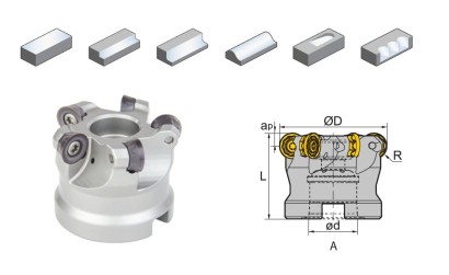 FMR11-040-A16-RP12-05C ČELNÍ NÁSTRČNÉ FRÉZY KRUHOVÉ VBD