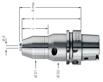 407-A5016A110 CNC VRTAČKOVÉ SKLÍČIDLO PRAVÉ-LEVÉ OTÁČKY HSKA
