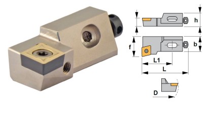 SCFCR08CA-06 Soustružnické nože na CCMT0602.. Pravé 90°