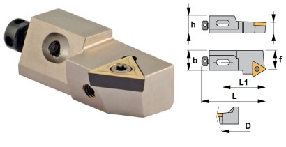 STTCL12CA-16 Soustružnické nože na TCMT16T3.. Levé 60°