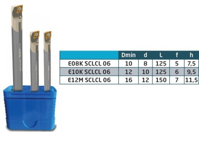 E-SCLCL SET Soustružnické nože na CCMT0602.. Levé 95°