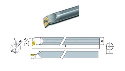 C10M-SDUCR07 Soustružnické nože na DCMT0702.. Pravé 93°