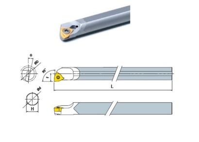 E08K-SWUBR08 Soustružnické nože na WBMT0802.. Pravé 95°