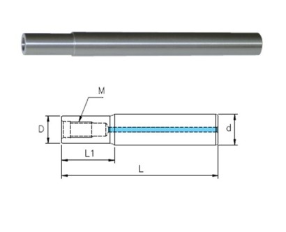 CMS-25M12125 Celokarbidové prodloužení pro frézy se závitem
