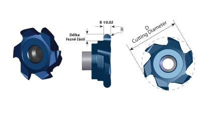 SG200FR20 - Drážkovací vícebřité destičky - plný rádius