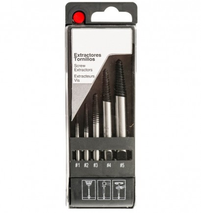 3409 SET EXTRAKTOR ZLOMENÝCH ŠROUBŮ V SADĚ M3-M18