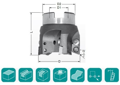 552904 Frézy na plochu 95° na destičky XDH.0310..