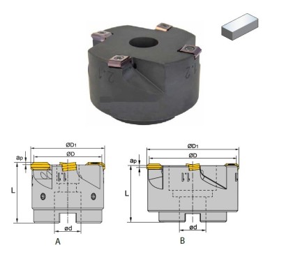 FMWX-050-A22-XE12-04C Frézy na plochu na destičky XEEC1209..