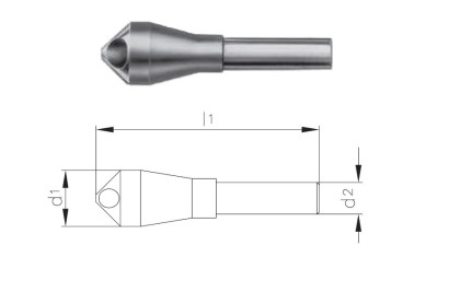 768-14.00-A rozsah 5-10 HSSE srážeče na otřepy 90° 768-14.00-A rozsah 5-10 HSSE srážeče na otřepy 90°