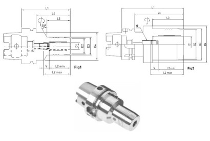 HSK50A-WHM16-90 - HYDRAULICKÉ UPÍNAČE, ZESÍLENÉ PROVEDENÍ