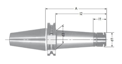 919-SK40A175 - KLEŠTINOVÝ UPÍNAČ DIN6499ER S MATICÍ MS