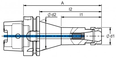 910-A50100 KLEŠTINOVÝ UPÍNAČ DIN6499 PRO KLEŠTINY ER16