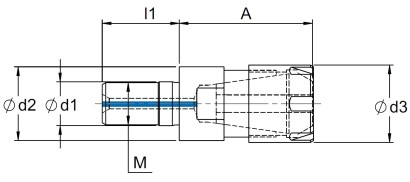 919-M1038ERM - KLEŠTINOVÝ UPÍNAČ SE ZÁVITEM