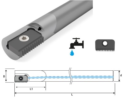 D13,2 d10 L110 A14 S14 Karbid. obousměrné závitové frézy IK