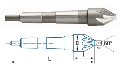 2660-D=16 - Kuželové záhlubníky HSS 60° DIN334B/ISO3293