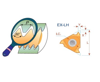 16EL14NPSBMA Levé NPS 60° destičky pro levé držáky
