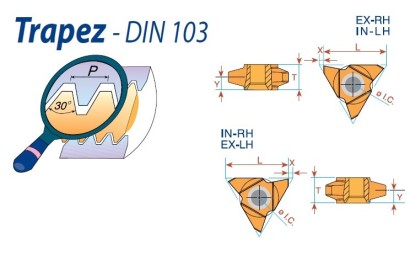 27VEL10TRBMA Levé vertikální TRAPEZ 30° destičky