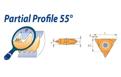 16VELA55MXC Levé vertikální částečný profil 55° destičky
