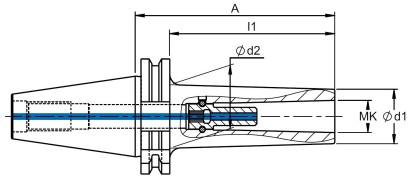 405-SK50MK3A120 - MORSE UPÍNAČ PRO FRÉZY DIN6364