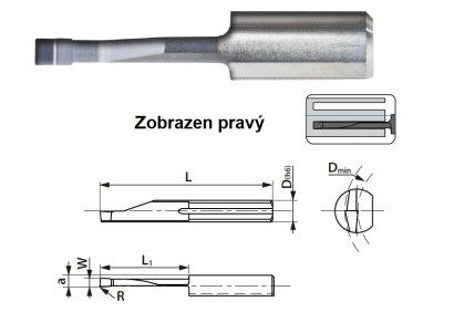 F3.8.150.30.030.40R YPG202 Mikronožíky čelní zapich PRAVÉ