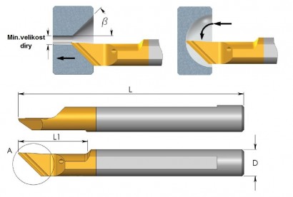 MWR6R0.4A90K20 Mikronožíky srážecí i profilovací bez povlaku