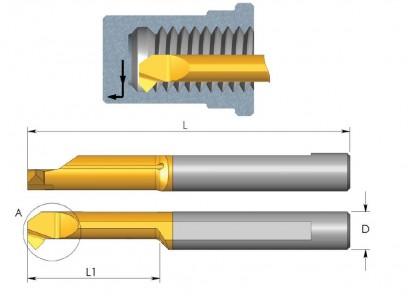 MCR3R0.2L10BMK Mikronožíky srážecí i vrtací povlak BMK