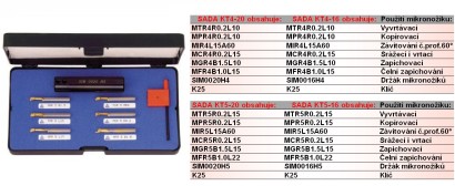 KT4-20 Mikronožíky pro malé otvory Sady Pravé