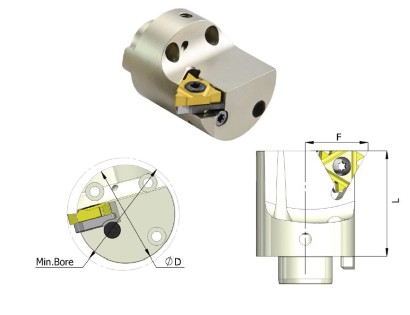 MLL16-25 Modulární LEVÉ adaptéry pro závitování,drážkování