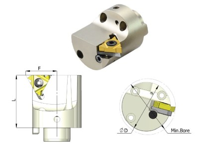 MLR22U-40 Modulární PRAVÉ adaptéry pro závitování,drážkování
