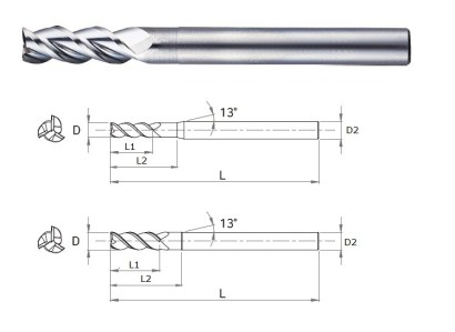 AWE31311030 OSTRÉ FRÉZY 3-BŘITÉ, NA HLINÍK A PLAST