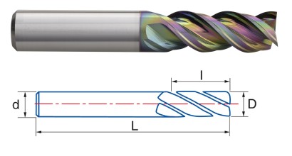 9437-6 IRIS OSTRÉ 3-BŘITÉ FRÉZY PRO OBRÁBĚNÍ HLINÍKU A  PLASTU