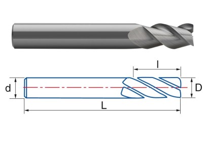 9439-4 OSTRÉ 3-BŘITÉ FRÉZY PRO OBRÁBĚNÍ HLINÍKU A  PLASTU