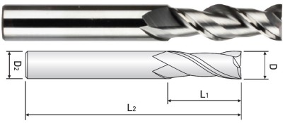 WAE302200-55 OSTRÉ FRÉZY 2-BŘITÉ NA HLINÍK A PLAST