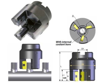 SLE0020D21-3 Obousměrné vnější nástrčné závitové frézy IK