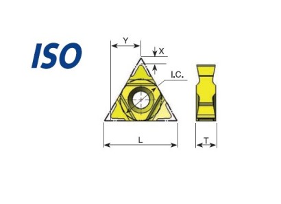 16UER/L3.0ISO-6BMA Oboustranné ISO metrické destičky ER/L