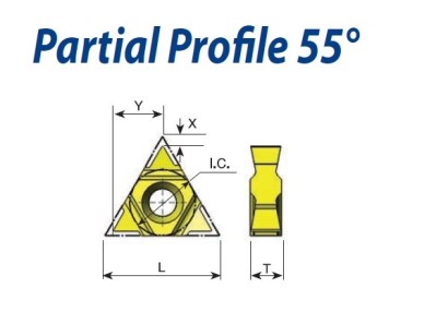 16UIR/LAG55-6MXC Oboustranné částečný profil55° destičky