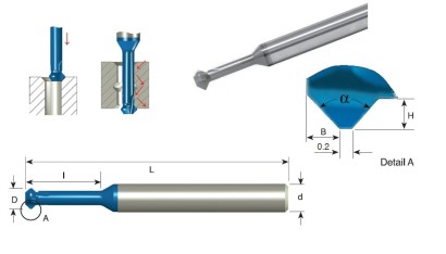 MC0808D28LA90K20 - Oboustranné srážecí - odjehlovací frézy 90°