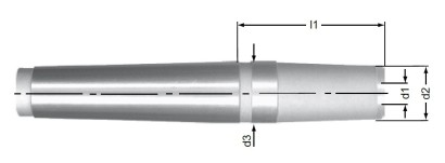 MK3-1245 Ocelové prodloužení pro frézy se závitem MK STOPKA