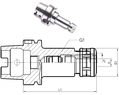 HSK63A-WSKP10-90 PŘESNÉ KLEŠTINOVÉ UPÍNAČE ER 0.003KUŽEL