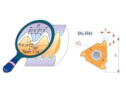 16IR14BSPTHBA Pravé BSPT (RC) 55° destičky pro pravé držáky