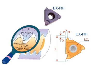 16ERB19BSPTBMA Pravé BSPT (RC) 55° destičky