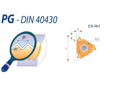 16ER20PGBMA Pravé PG 80° DIN40430 destičky pro pravé držáky