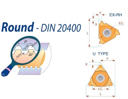 27U-10.0RD20400BMA Pravé Round (RD) 30° destičky 27U-10.0RD20400BMA Pravé Round (RD) 30° destičky