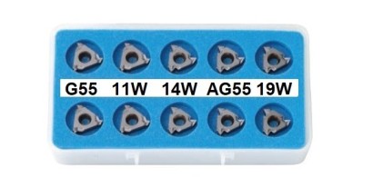 16ERW-BMA SET Pravé Whitworth (W) 55° destičky