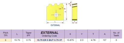15.75ER5BUT0.753TBMA Pravé vnější API Buttress Casing VBD
